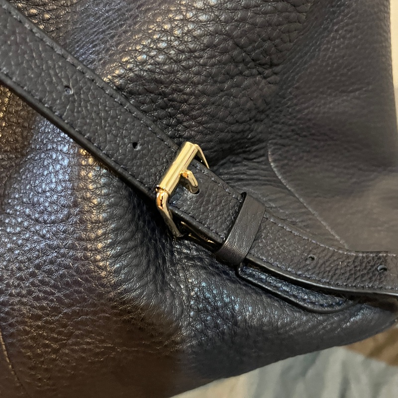 Coach Rucksack 牛皮皮革 海軍藍背包｜二手八成新-11