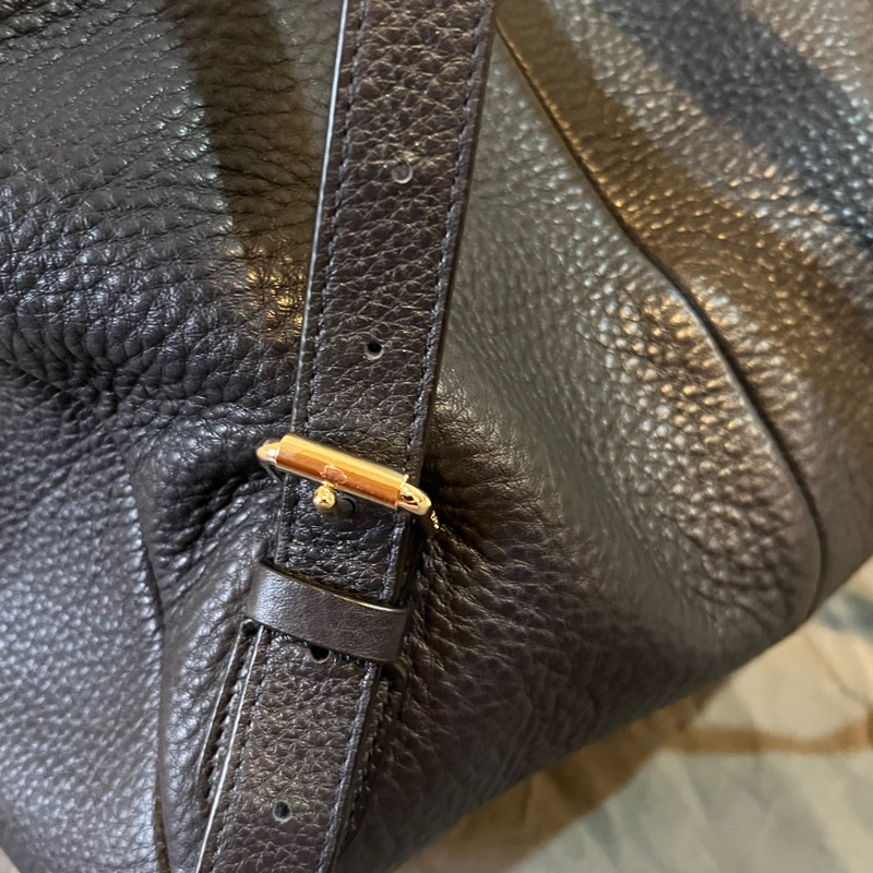 Coach Rucksack 牛皮皮革 海軍藍背包｜二手八成新-12