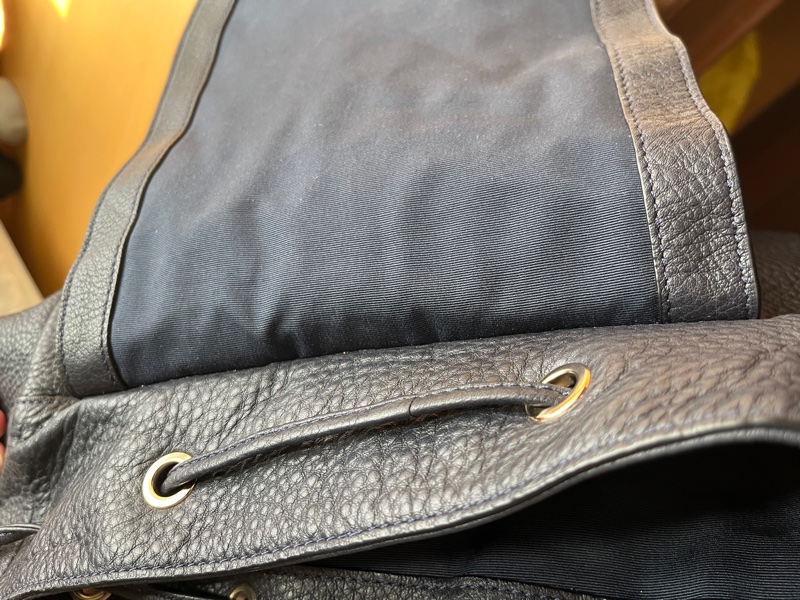 Coach Rucksack 牛皮皮革 海軍藍背包｜二手八成新-13