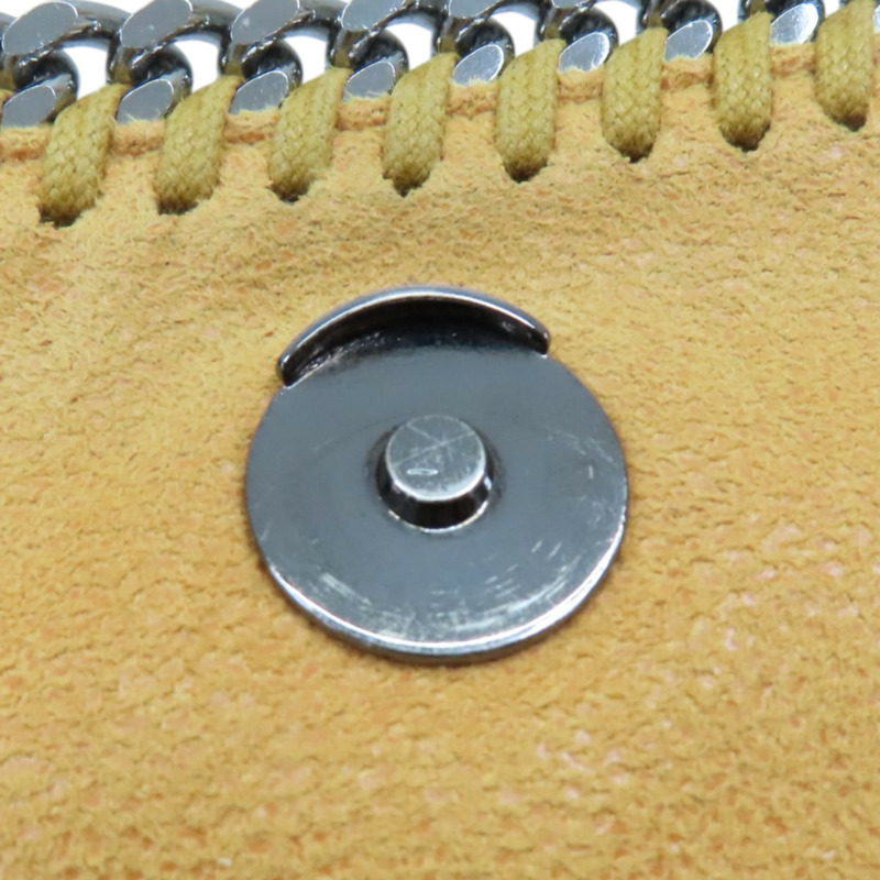 芥末黃 絨面革 Falabella 鏈條 肩背包【Stella McCartney 史黛拉·麥卡尼】 455128-12