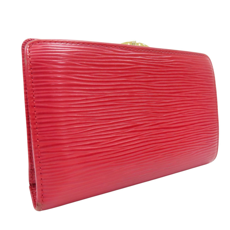 紅色 EPI水波紋牛皮 中夾【LOUIS VUITTON LV 路易威登】 M63247-1