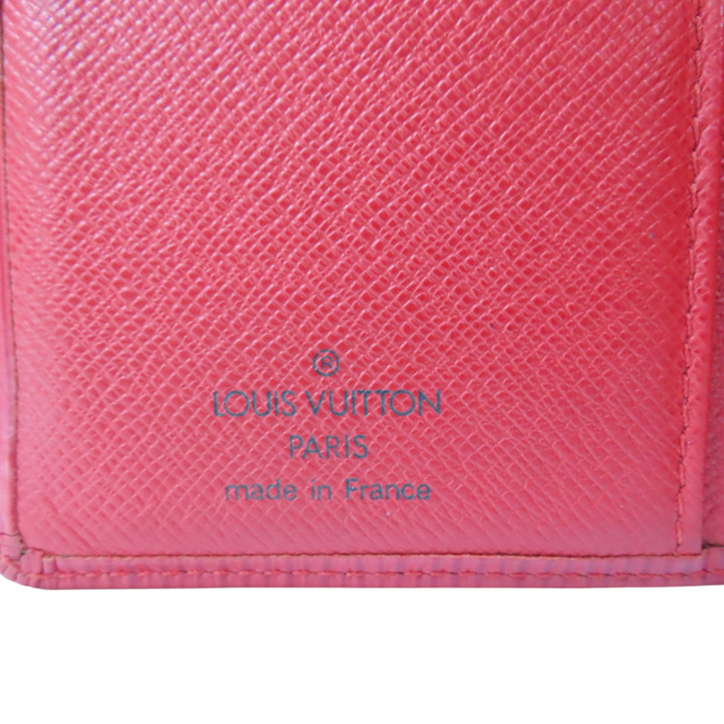 紅色 EPI水波紋牛皮 中夾【LOUIS VUITTON LV 路易威登】 M63247-5