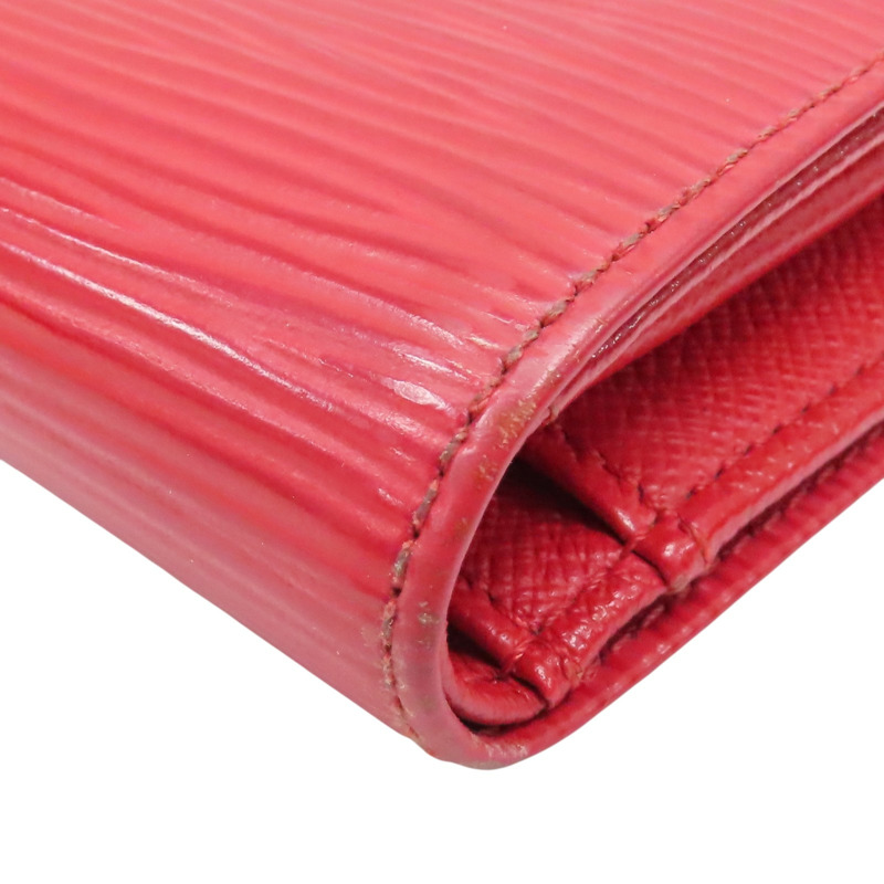 紅色 EPI水波紋牛皮 中夾【LOUIS VUITTON LV 路易威登】 M63247-8