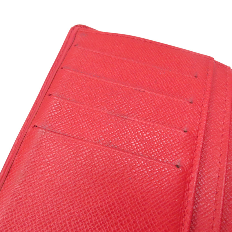 紅色 EPI水波紋牛皮 中夾【LOUIS VUITTON LV 路易威登】 M63247-9