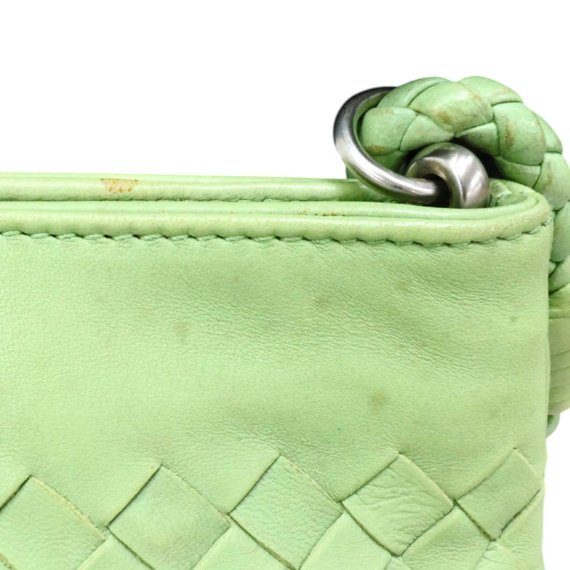 綠色 牛皮 Shoulder Pouch 肩背包【BOTTEGA VENETA BV 寶緹嘉】 120773-13