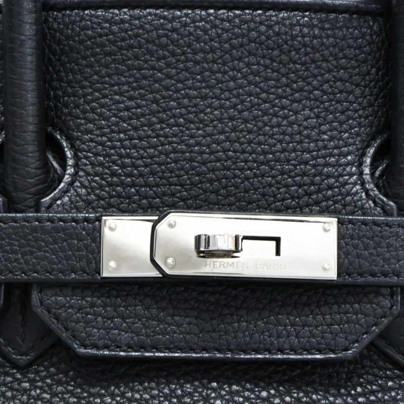 黑色 Togo牛皮 Birkin 35 柏金包 手提包 □N刻 銀扣【HERMES 愛馬仕】-5