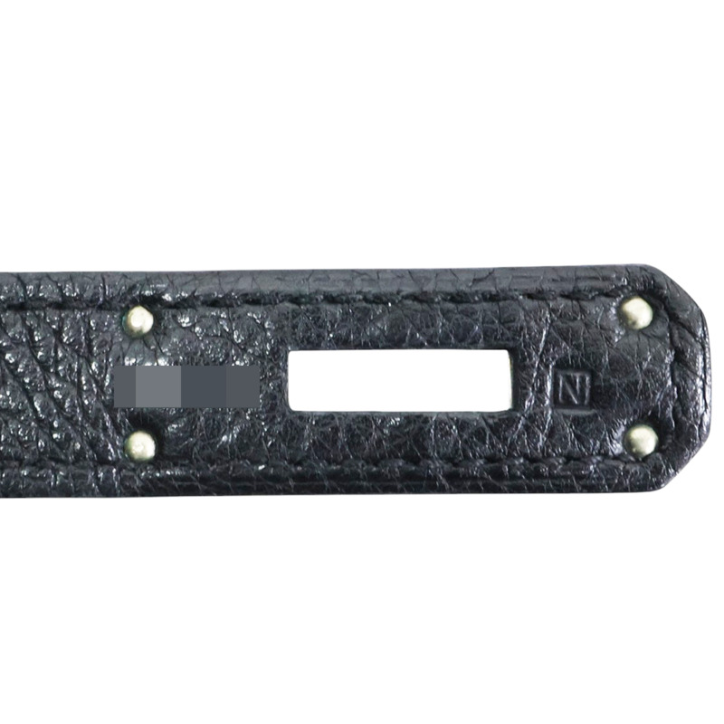 黑色 Togo牛皮 Birkin 35 柏金包 手提包 □N刻 銀扣【HERMES 愛馬仕】-7