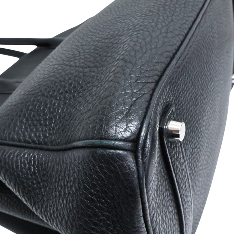 黑色 Togo牛皮 Birkin 35 柏金包 手提包 □N刻 銀扣【HERMES 愛馬仕】-9