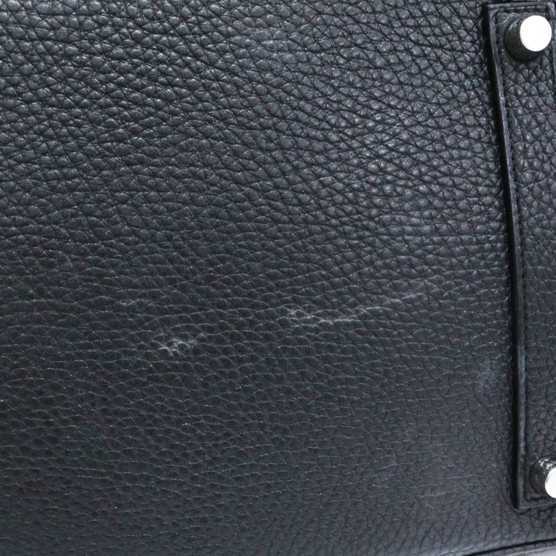 黑色 Togo牛皮 Birkin 35 柏金包 手提包 □N刻 銀扣【HERMES 愛馬仕】-13
