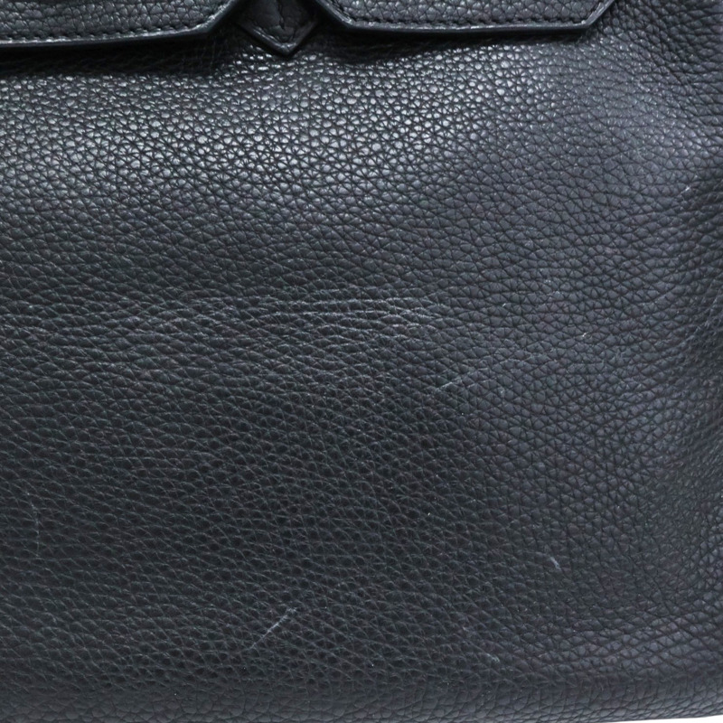 黑色 Togo牛皮 Birkin 35 柏金包 手提包 □N刻 銀扣【HERMES 愛馬仕】-14
