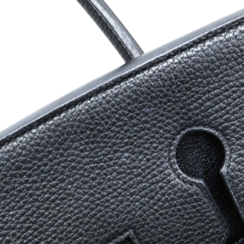 黑色 Togo牛皮 Birkin 35 柏金包 手提包 □N刻 銀扣【HERMES 愛馬仕】-15