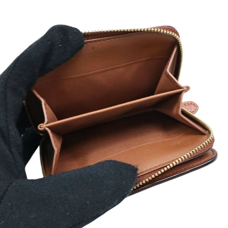 棕色 Signature帆布 Rexy 短夾【COACH 寇馳】-4