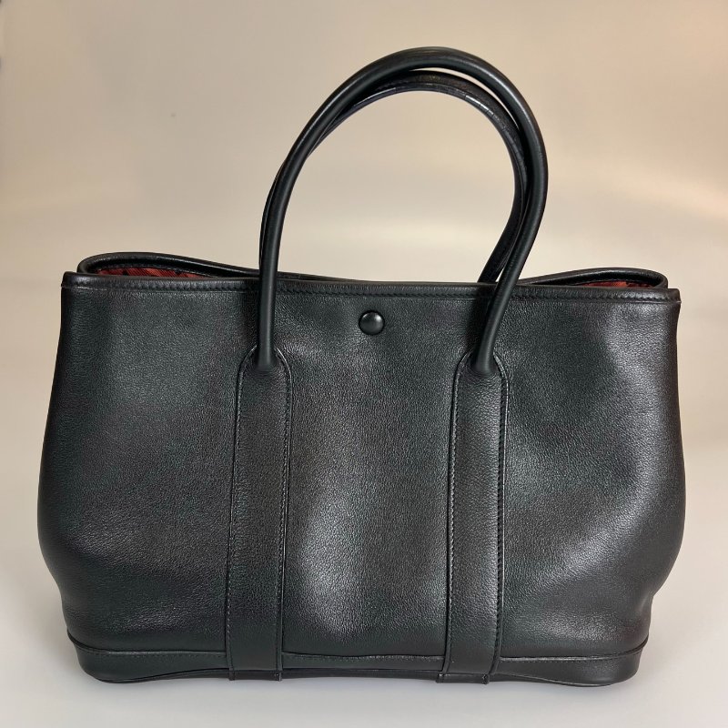 HERMES □I刻 黑皮革(拚色款)GP30手拿包-2
