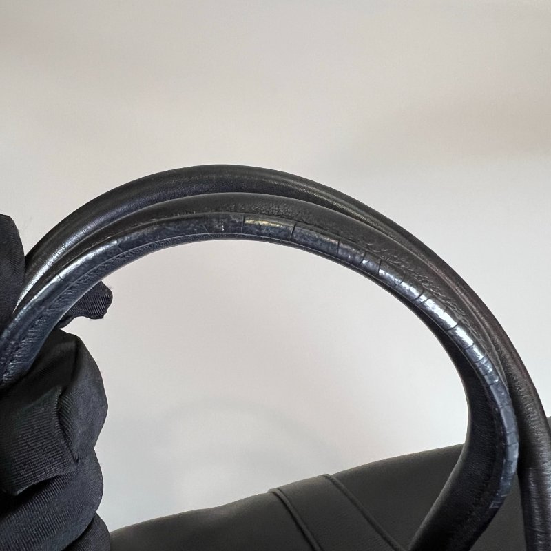 HERMES □I刻 黑皮革(拚色款)GP30手拿包-7