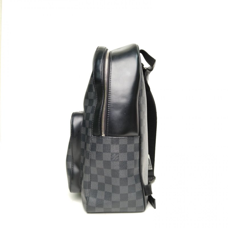 LOUIS VUITTON Josh雙肩包黑棋格PVC/帆布2019帆布肩背包-3