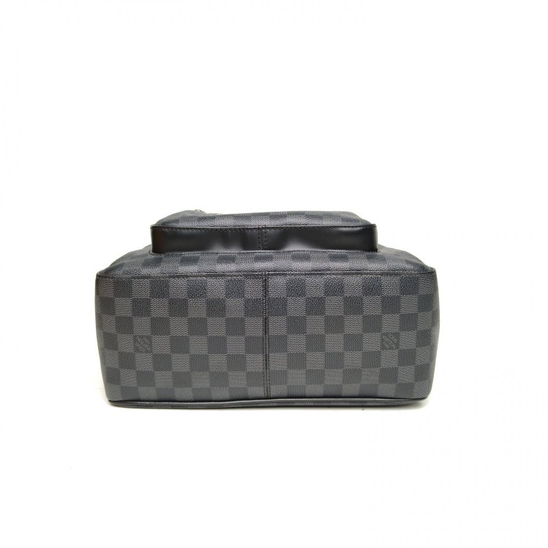 LOUIS VUITTON Josh雙肩包黑棋格PVC/帆布2019帆布肩背包-4