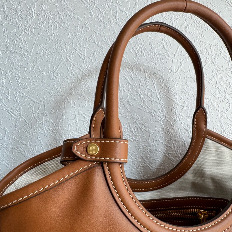 Miu Miu棕皮革IVY手提兩用包 超夯❤️‍🔥❤️‍🔥-10