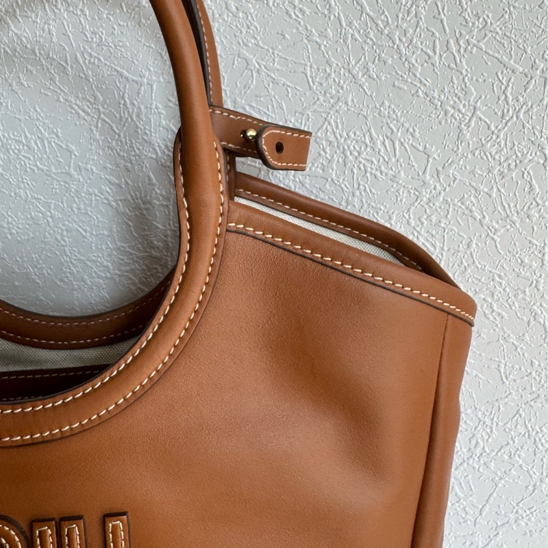 Miu Miu棕皮革IVY手提兩用包 超夯❤️‍🔥❤️‍🔥-33