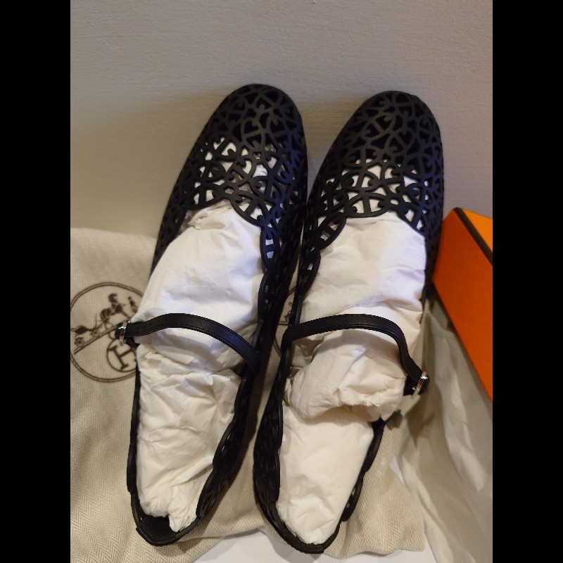 「全新」Hermes Meli芭蕾舞鞋 37.5號-1