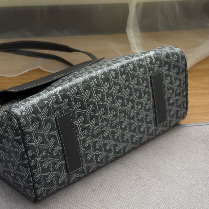 （2026/4月國外購證🈵全配) 全新閒置Goyard 灰色rouette tote 單肩手提包-5