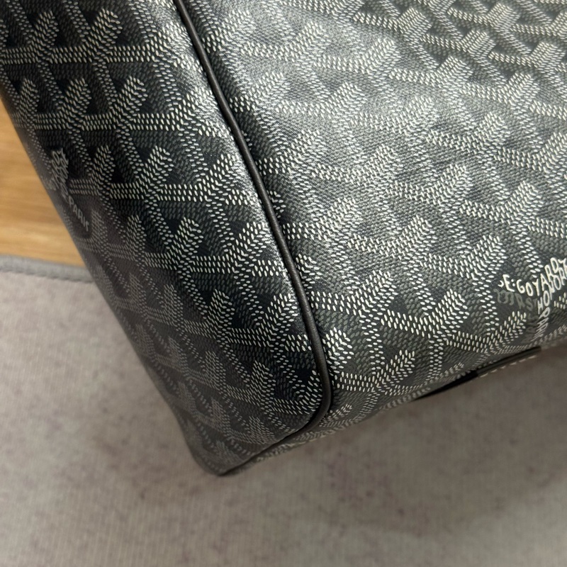 （2026/4月國外購證🈵全配) 全新閒置Goyard 灰色rouette tote 單肩手提包-8