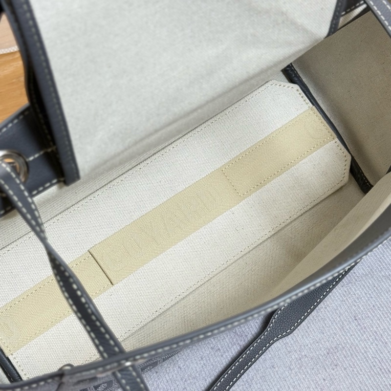 （2026/4月國外購證🈵全配) 全新閒置Goyard 灰色rouette tote 單肩手提包-11