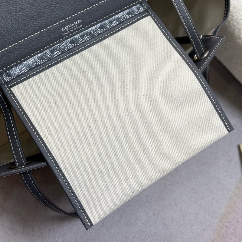 （2026/4月國外購證🈵全配) 全新閒置Goyard 灰色rouette tote 單肩手提包-13