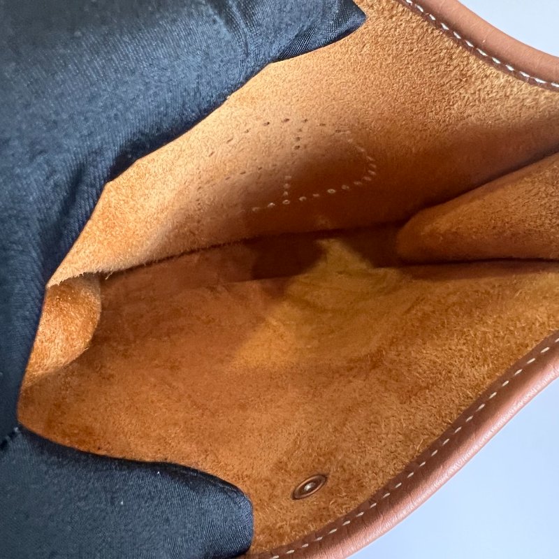 HERMES Z刻 TC皮 金棕EVELYNE TPM 肩背包-4
