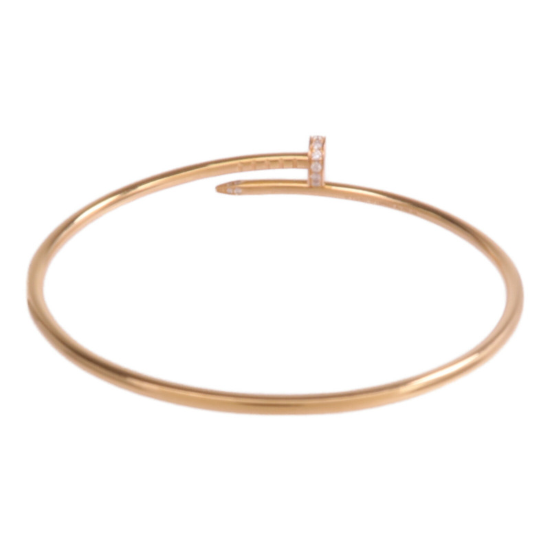CARTIER 18K玫瑰金Juste un Clou Small Model鑽石手鐲-2