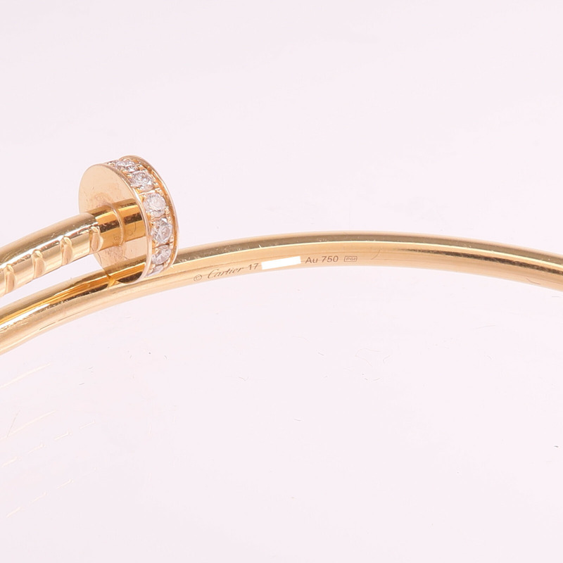 CARTIER 18K玫瑰金Juste un Clou Small Model鑽石手鐲-5