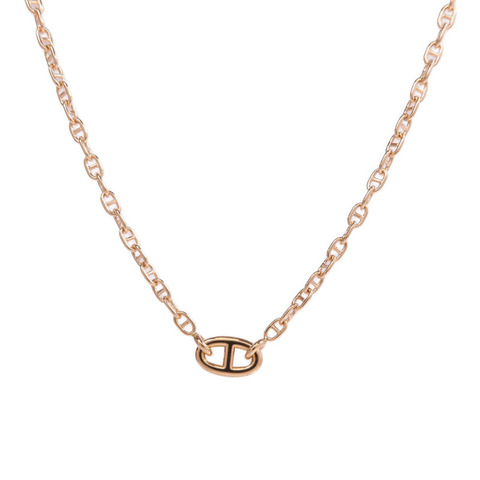 HERMES 18K玫瑰金Farandole Necklace項鍊