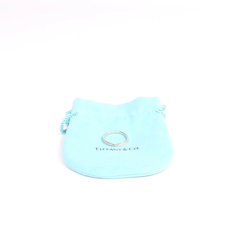 TIFFANY＆CO PT950鉑金Diamond Ring鑽石戒指-8