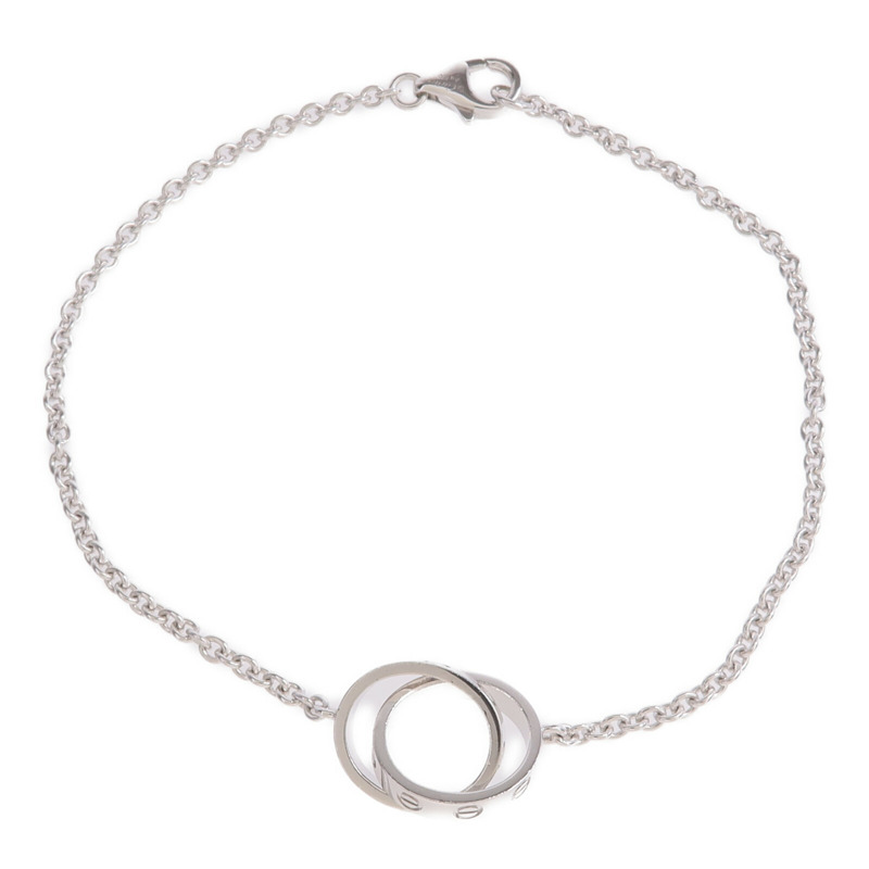 CARTIER 18K白金Baby Love Bracelet手鏈-3