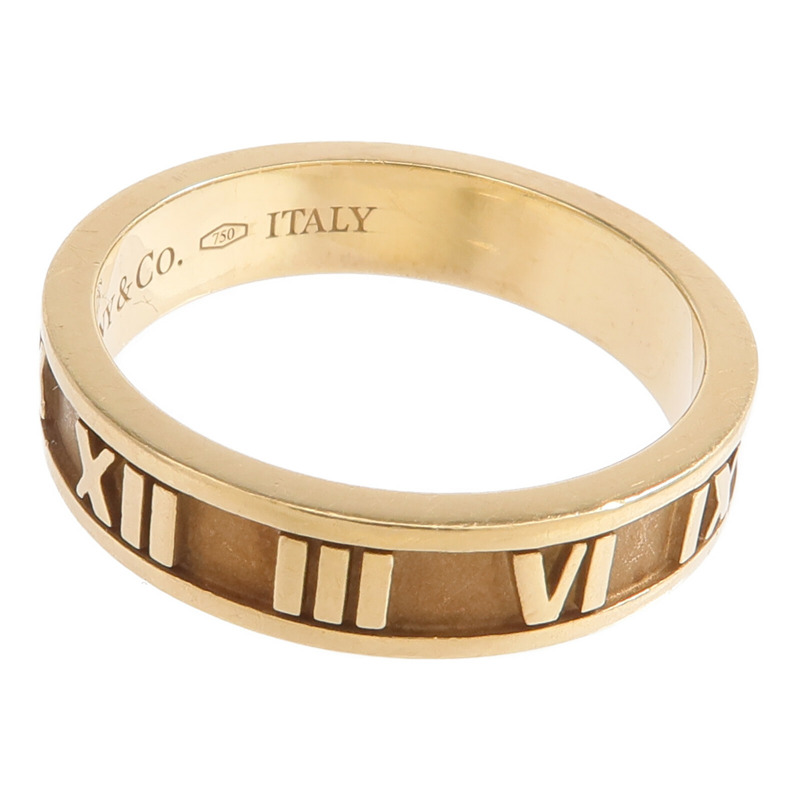 TIFFANY＆CO 18K黃金Atlas Ring戒指-4