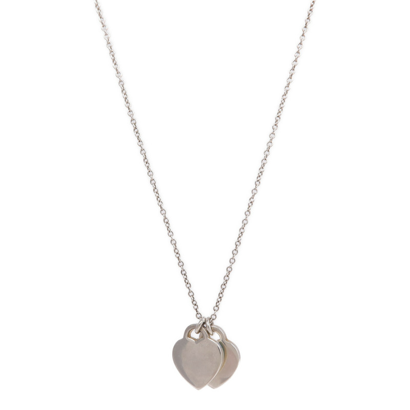 TIFFANY＆CO 925純銀Return To Tiffany Diamond Necklace鑽石項鍊-2