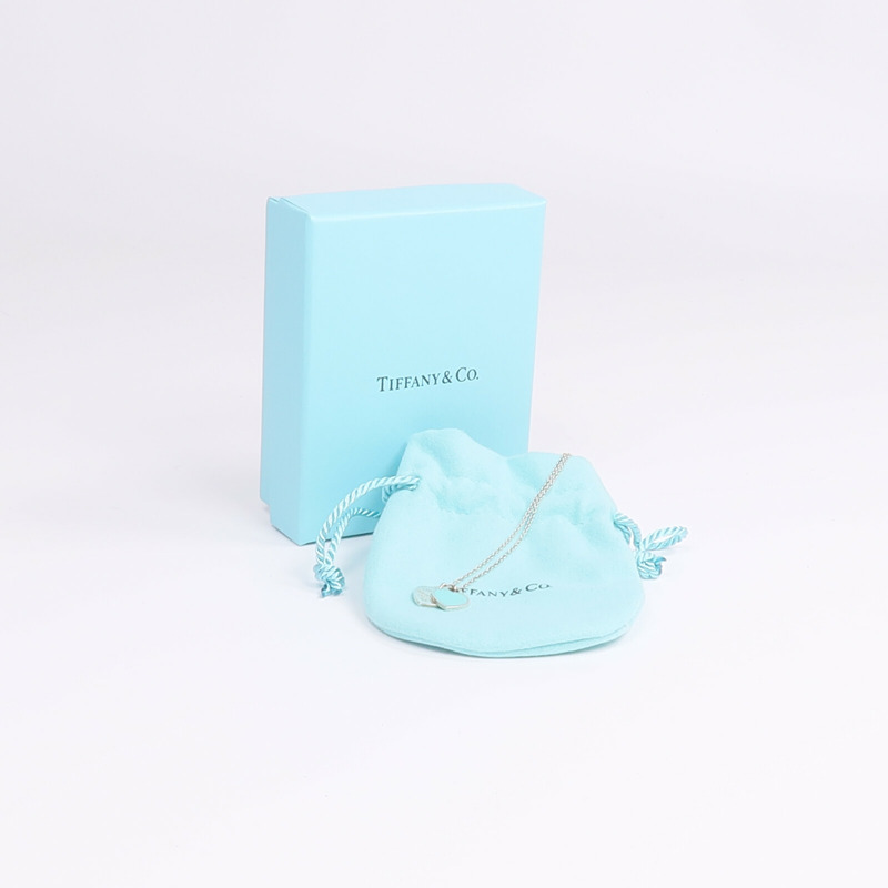 TIFFANY＆CO 925純銀Return To Tiffany Diamond Necklace鑽石項鍊-10