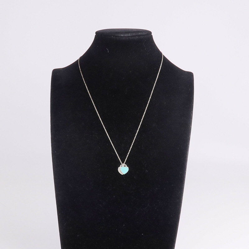 TIFFANY＆CO 925純銀Return To Tiffany Diamond Necklace鑽石項鍊-11