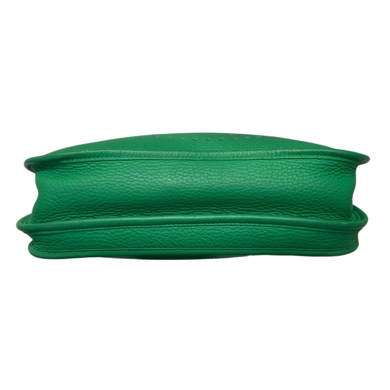 HERMES 愛馬仕 EVELYNE III 29 綠色 銀釦-5