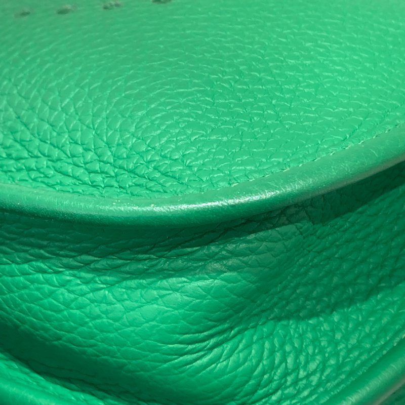 HERMES 愛馬仕 EVELYNE III 29 綠色 銀釦-6