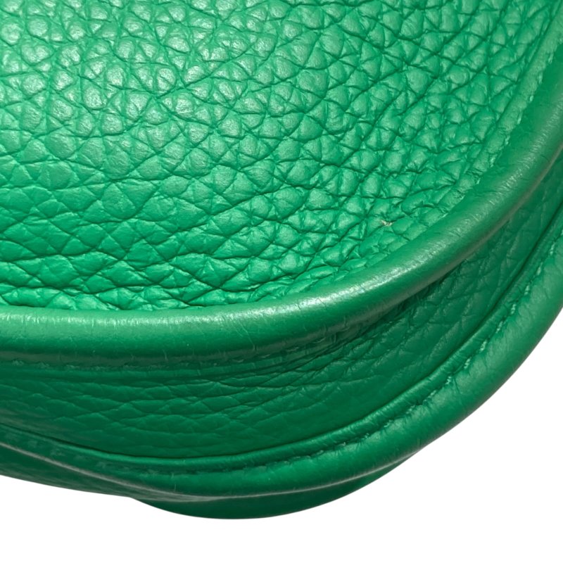 HERMES 愛馬仕 EVELYNE III 29 綠色 銀釦-8