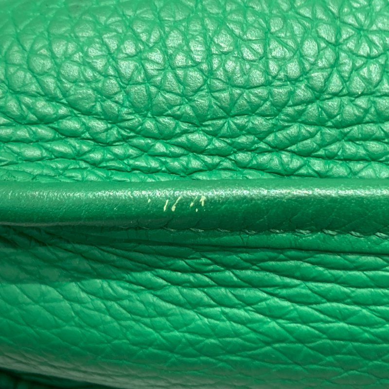 HERMES 愛馬仕 EVELYNE III 29 綠色 銀釦-11