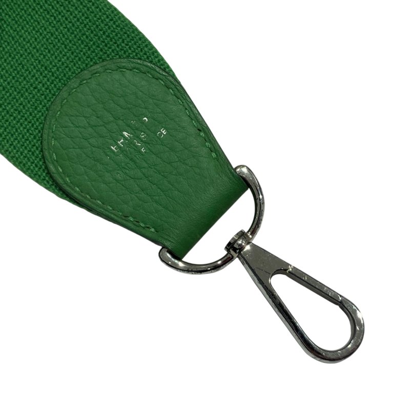 HERMES 愛馬仕 EVELYNE III 29 綠色 銀釦-17