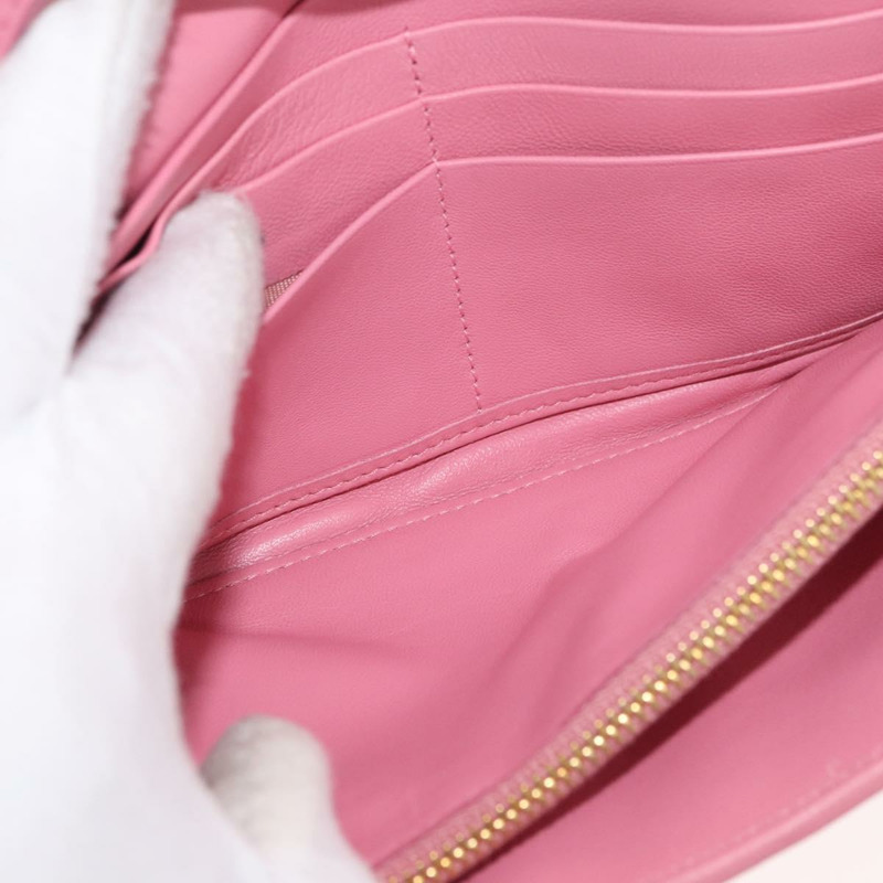 【日本直送】Miu Miu 鏈條肩包 皮革 粉紅色 金邊 正品 YKZ1230A-9