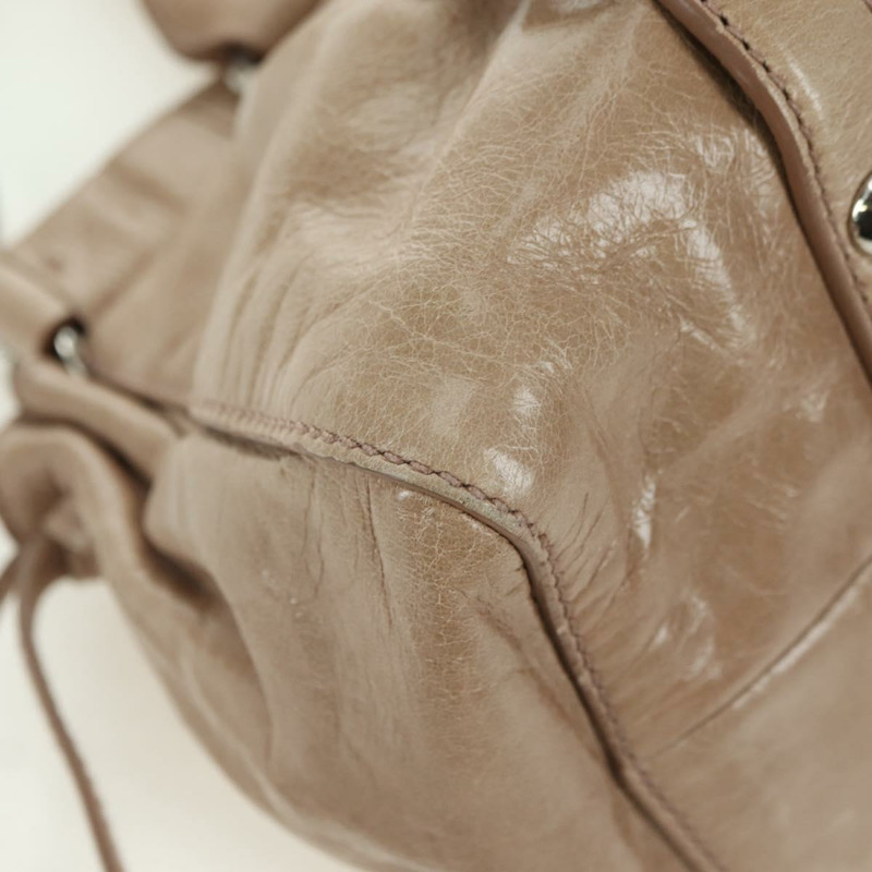 【日本直送】Miu Miu 手提包 皮革 兩用 米色 銀色 正品 yk20294SAV-9