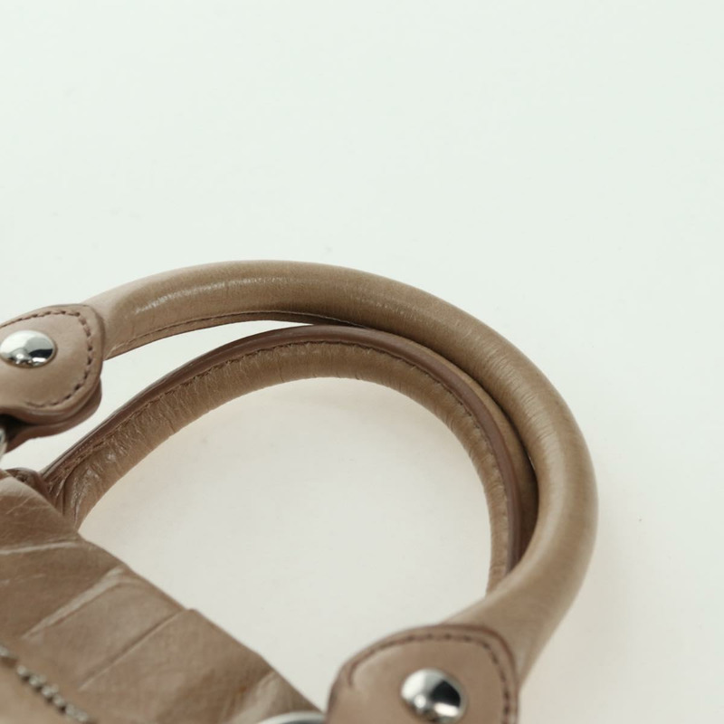 【日本直送】Miu Miu 手提包 皮革 兩用 米色 銀色 正品 yk20294SAV-13