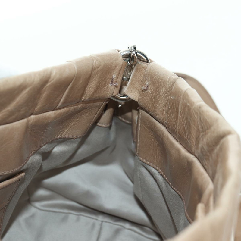 【日本直送】Miu Miu 手提包 皮革 兩用 米色 銀色 正品 yk20294SAV-20