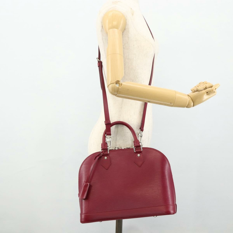 【日本直送】路易威登 Epi Alma PM 手提包 玫紅色 M40490 LV 正品 ki6630SM-23