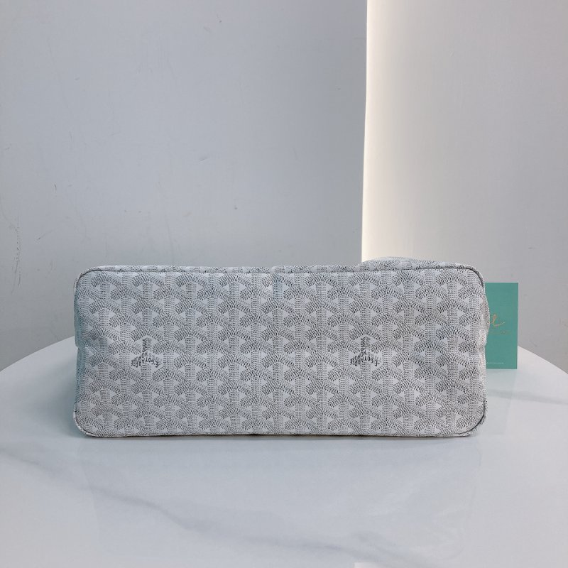 MS0687 Goyard 高雅德 戈雅 藝術家 腋下包 帆布 白色 銀扣 Boheme Hobo Bag Canvas White x PHW-4