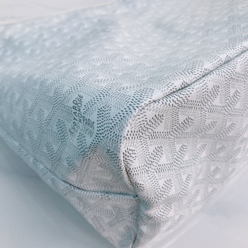 MS0687 Goyard 高雅德 戈雅 藝術家 腋下包 帆布 白色 銀扣 Boheme Hobo Bag Canvas White x PHW-7