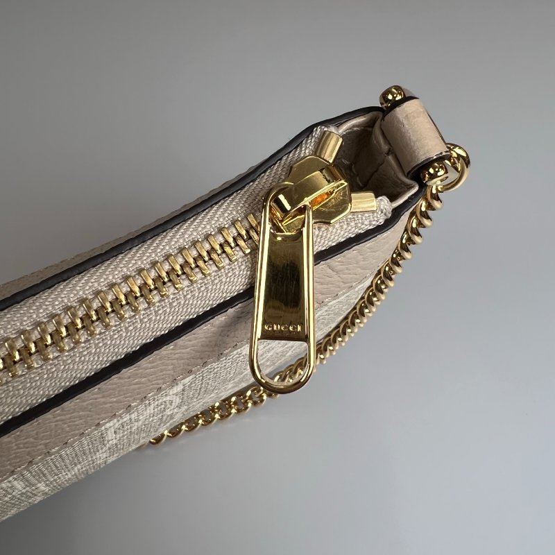 GUCCI  燕麥奶老花麻將包-9